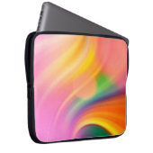 Wellenfarbhintergrund Laptopschutzhülle (Vorne Rechts)