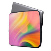 Wellenfarbhintergrund Laptopschutzhülle (Vorderseite Links)