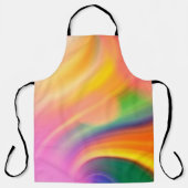 Wellenfarbhintergrund Schürze (Vorderseite)