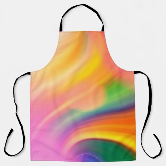 Wellenfarbhintergrund Schürze (Vorderseite)