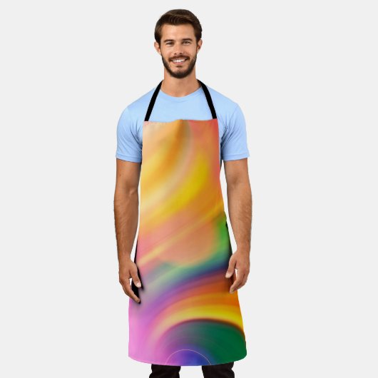 Wellenfarbhintergrund Schürze (Getragen)