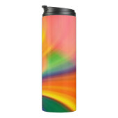 Wellenfarbhintergrund Thermosbecher (Nach rechts gedreht)