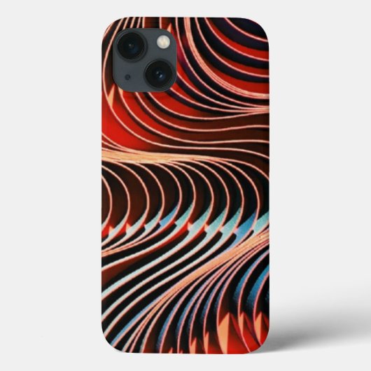 Wellenförmige Farben Case-Mate iPhone Hülle (Rückseite)