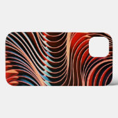 Wellenförmige Farben Case-Mate iPhone Hülle (Rückseite (Horizontal))