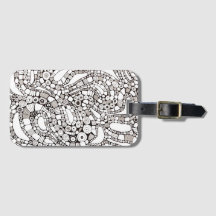 Wellenförmige gebogene Kreise Quadrat Abstraktes S