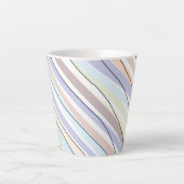 Wellenförmige Pastellfarben Milchtasse (Vorderseite)