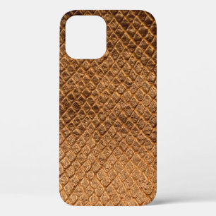 Wellenförmige Textur Hintergrund Bronze-Schlangenl Case-Mate iPhone Hülle