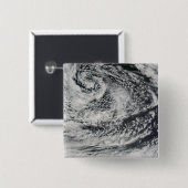 Wellenförmige Wellenwolken 2 Button (Vorne & Hinten)