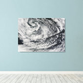 Wellenförmige Wellenwolken 2 Leinwanddruck (Insitu (Holzboden))