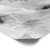 Wellenförmige Wellenwolken 2 Poster (Ecke)