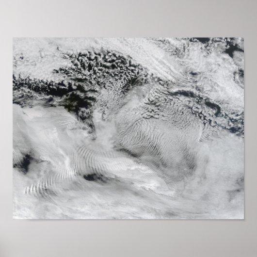 Wellenförmige Wellenwolken 2 Poster (Vorne)