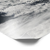 Wellenförmige Wellenwolken Fotodruck (Ecke)