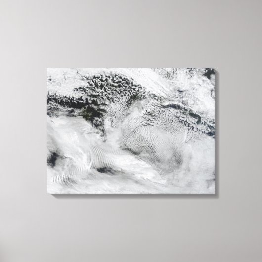 Wellenförmige Wellenwolken Leinwanddruck (Vorderseite)