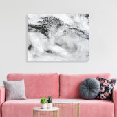 Wellenförmige Wellenwolken Leinwanddruck (Insitu (Wohnzimmer))