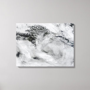 Wellenförmige Wellenwolken Leinwanddruck