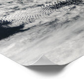 Wellenförmige Wellenwolken Poster (Ecke)