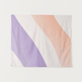 Wellenförmiger Gradient Beruhigende Linien Wandteppich (Vorderseite (Horizontal))