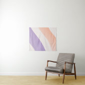 Wellenförmiger Gradient Beruhigende Linien Wandteppich (Beispiel (Horizontal))