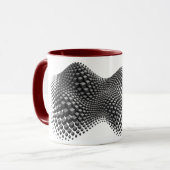 Wellenförmiger Metallwürfel Tasse (Vorderseite Links)