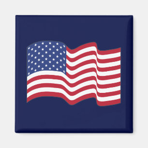 Wellenförmiges amerikanisches Flaggen-Magnet-Gesch Magnet