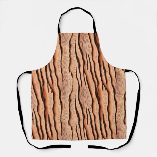 Wellenförmiges Holzmaserungsmuster Schürze (Vorderseite)