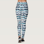 Wellenförmiges Muster Leggings (Rückseite)
