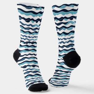 Wellenförmiges Muster Socken