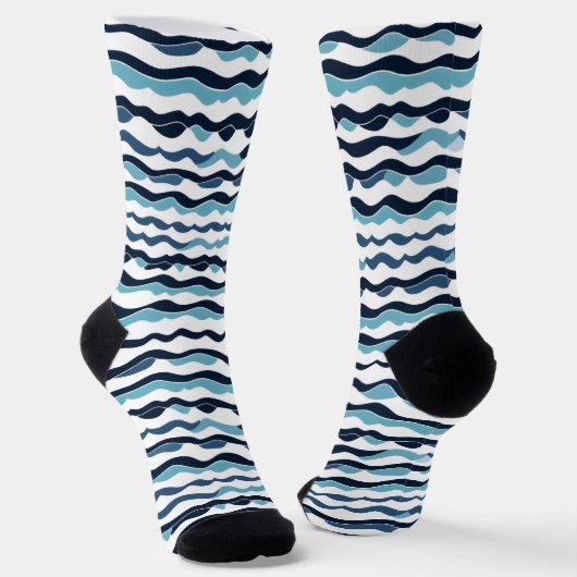 Wellenförmiges Muster Socken (Gewinkelt)