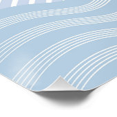 Wellenförmiges Schleppschiff Poster (Ecke)