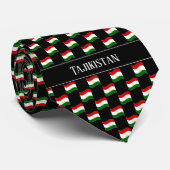 Wellenförmiges Tadschikistan-Flaggenmuster Krawatte (Gerollt)
