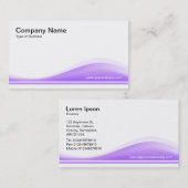 Wellengang - Ostern Lila Visitenkarte (Vorne/Hinten)