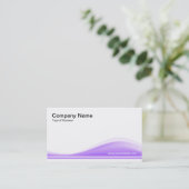 Wellengang - Ostern Lila Visitenkarte (Stehend Vorderseite)