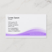 Wellengang - Ostern Lila Visitenkarte (Rückseite)