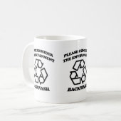 Wellengang-Recyceln Kaffeetasse (Vorderseite Links)