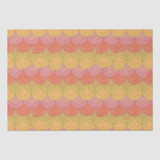 Wellengeometrisches Gewebepapier Seidenpapier (Vorderseite)