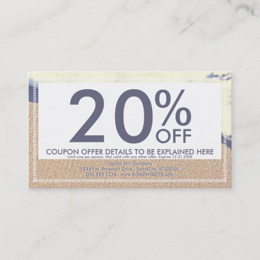 Wellenkarte Rabattkarte (Vorderseite)