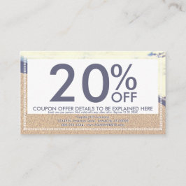 Wellenkarte Rabattkarte