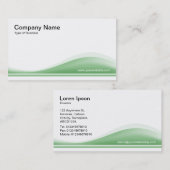 Wellenkontur - verblasste Farbe Visitenkarte (Vorne/Hinten)