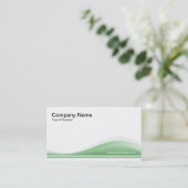 Wellenkontur - verblasste Farbe Visitenkarte (Stehend Vorderseite)