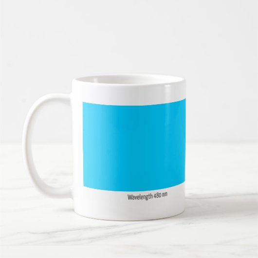 Wellenlänge 480 Nanometer Kaffeetasse (Links)