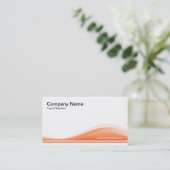 Wellenleiter - Peach Visitenkarte (Stehend Vorderseite)