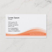 Wellenleiter - Peach Visitenkarte (Rückseite)