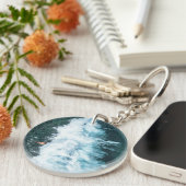 Wellenlinie Schlüsselanhänger (Vorderseite rechts)