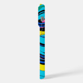 Wellenlinien iPhone Hülle (Linke Seite)