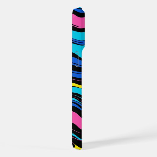 Wellenlinien iPhone Hülle (Rechte Seite)