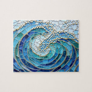 Wellenmeer-Mosaikkunst Puzzle
