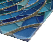 Wellenmeer-Mosaikkunst Schneidebrett (Ecke)