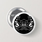 Wellenmondhase Button (Vorne & Hinten)