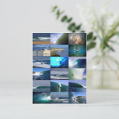 Wellenmontage Postkarte (Stehend Vorderseite)