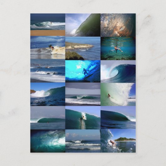 Wellenmontage Postkarte (Vorderseite)